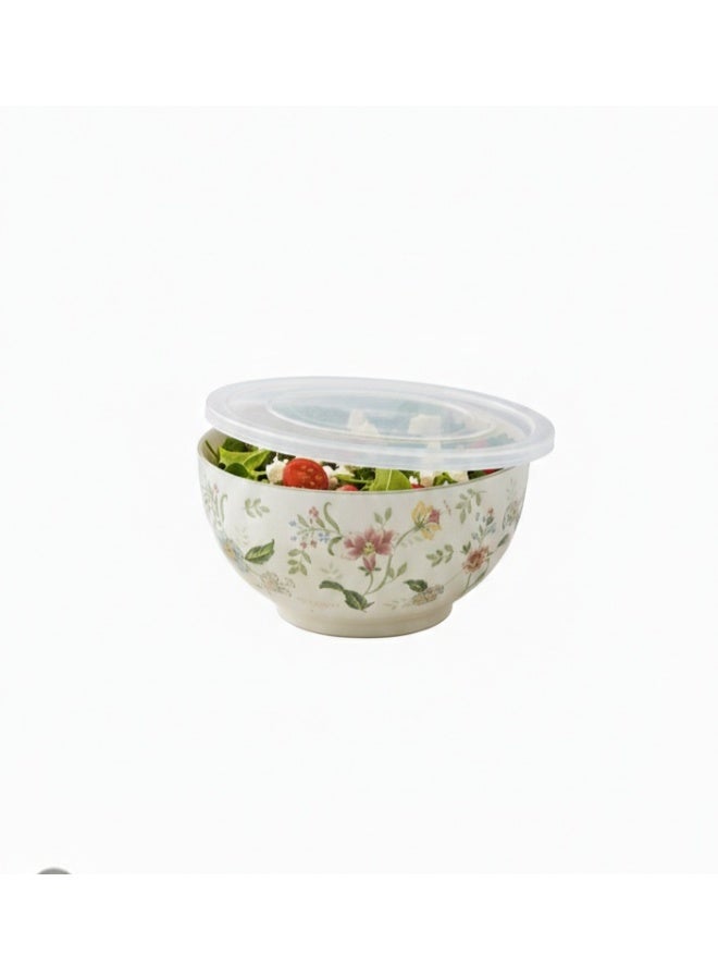 Enamel-coated food container decorated with a heritage pattern - Image 2